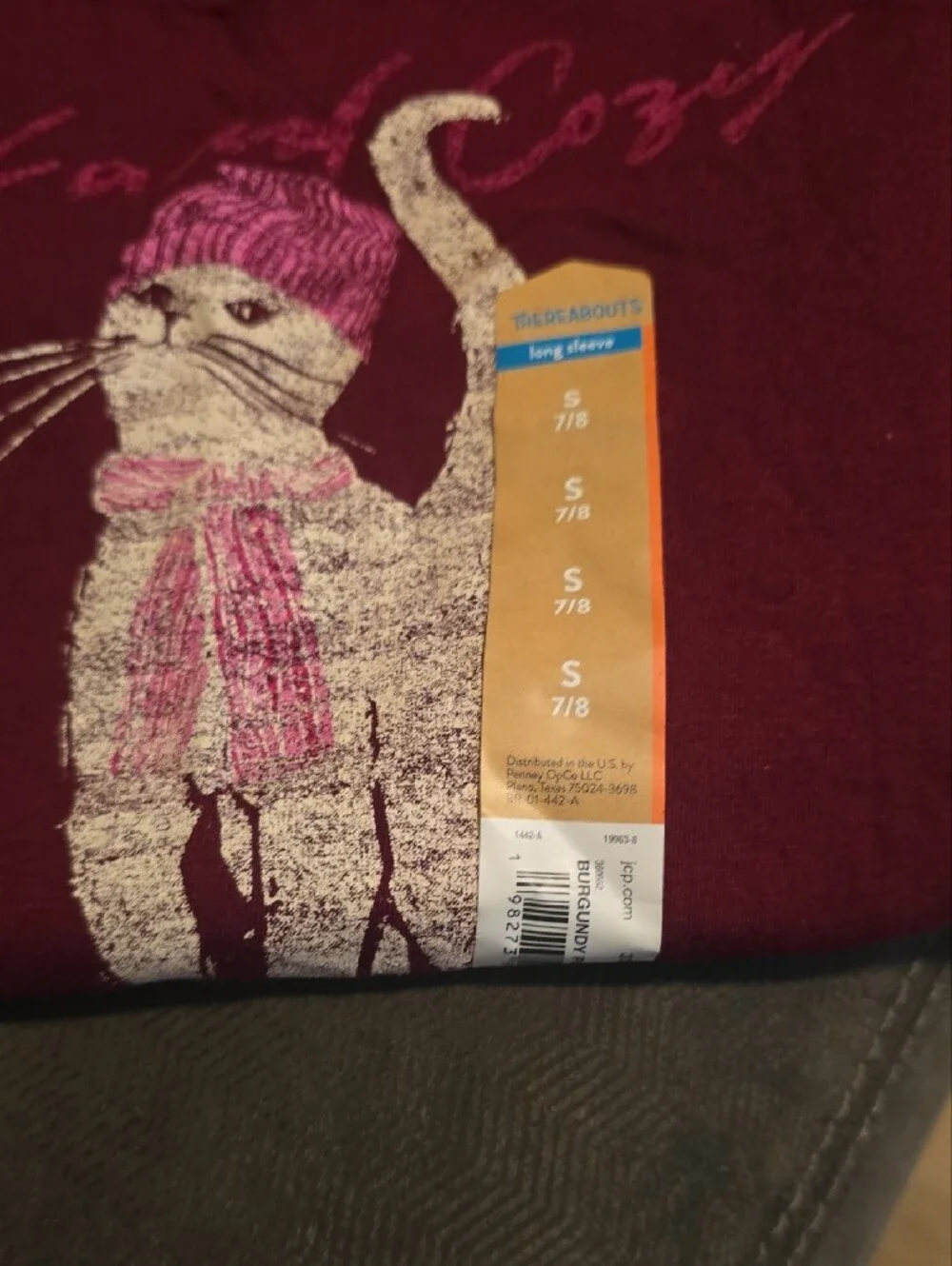 Kids Long Sleeve Tees - Black and Burgundy